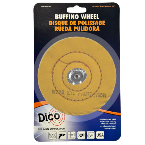 Yellow Cushion Sewn - Medium/Firm Buffing Wheels