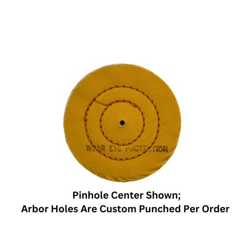 Yellow Cushion Sewn - Medium/Firm Buffing Wheels