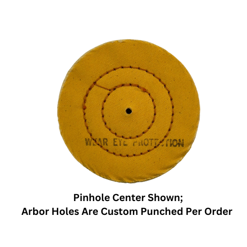Yellow Cushion Sewn - Medium/Firm Buffing Wheels