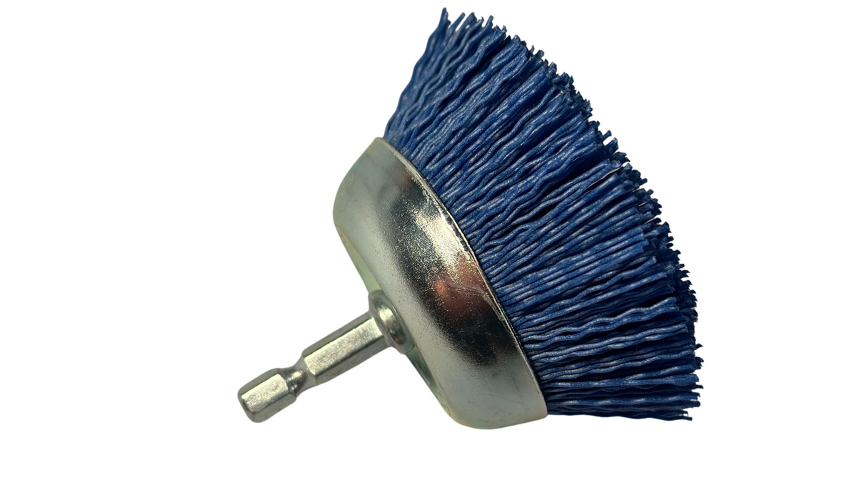 2 1/2" Nyalox Cup Brushes (Mandrel Mounted)