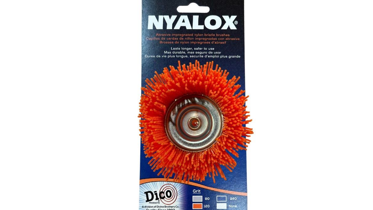 2 1/2" Nyalox Cup Brushes (Mandrel Mounted)