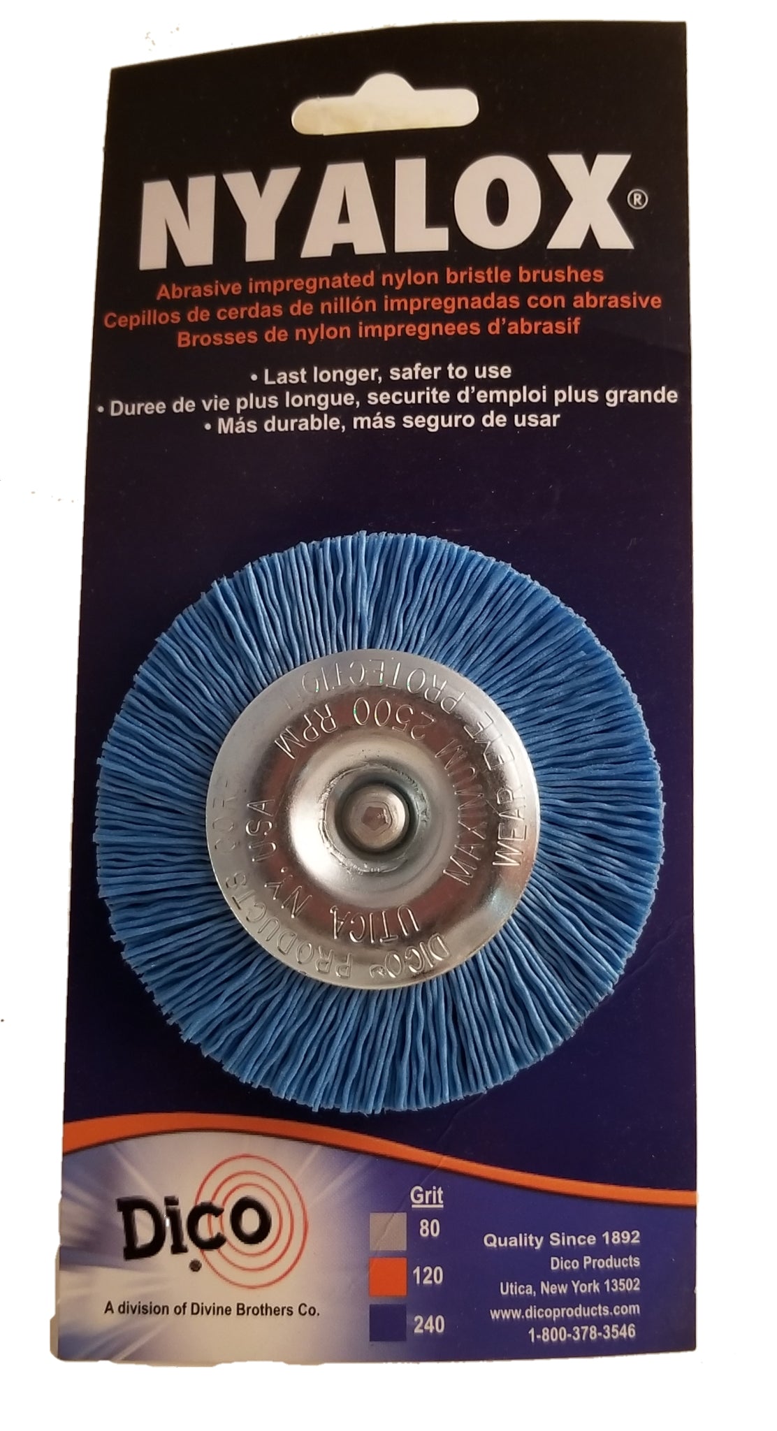 3" & 4" Nyalox Wheel Brushes (Mandrel Mounted)