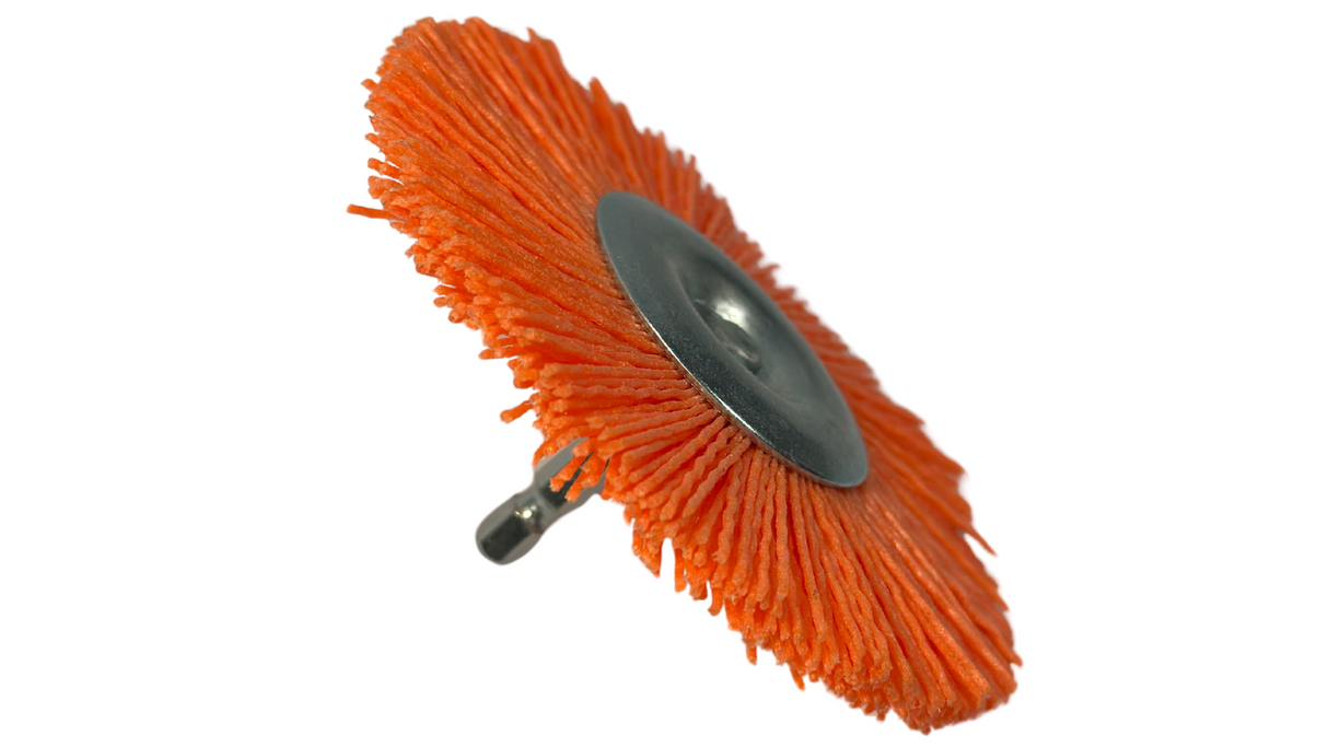 3" & 4" Nyalox Wheel Brushes (Mandrel Mounted)