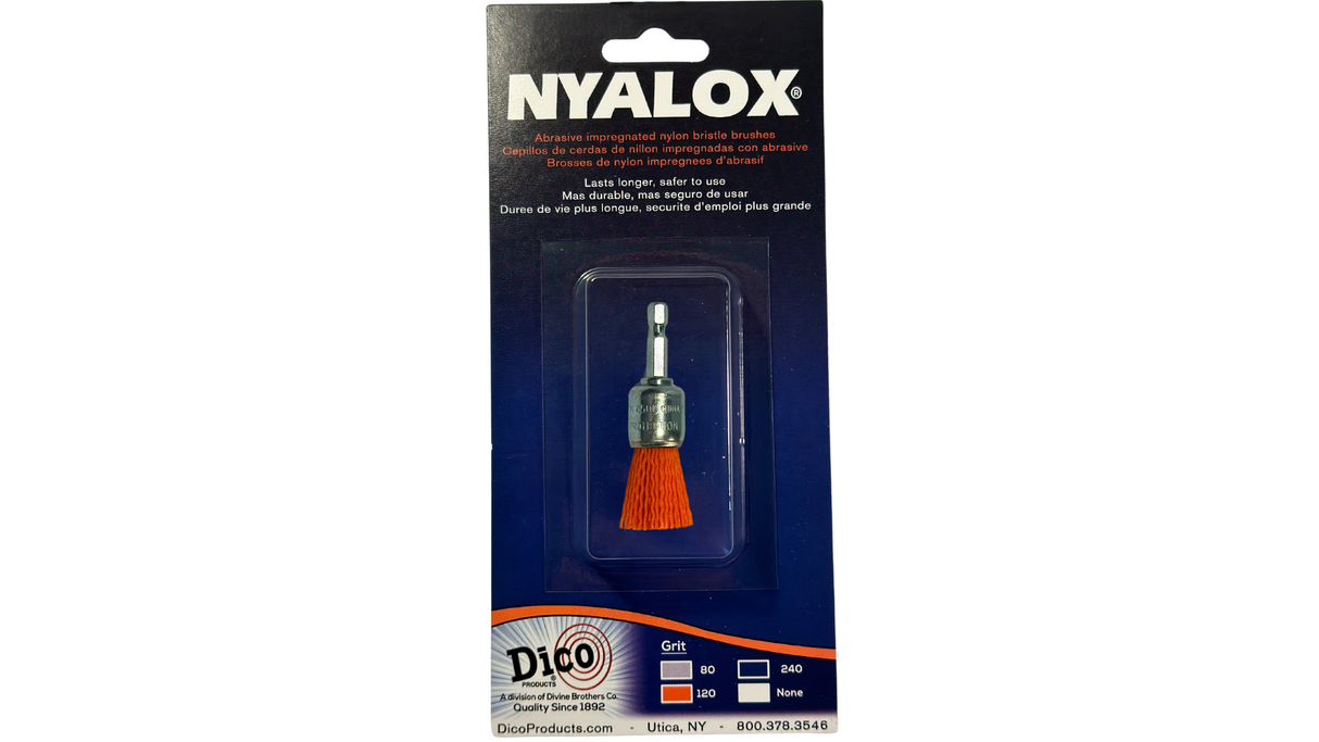 3/4" Nyalox End Brushes (Mandrel Mounted)