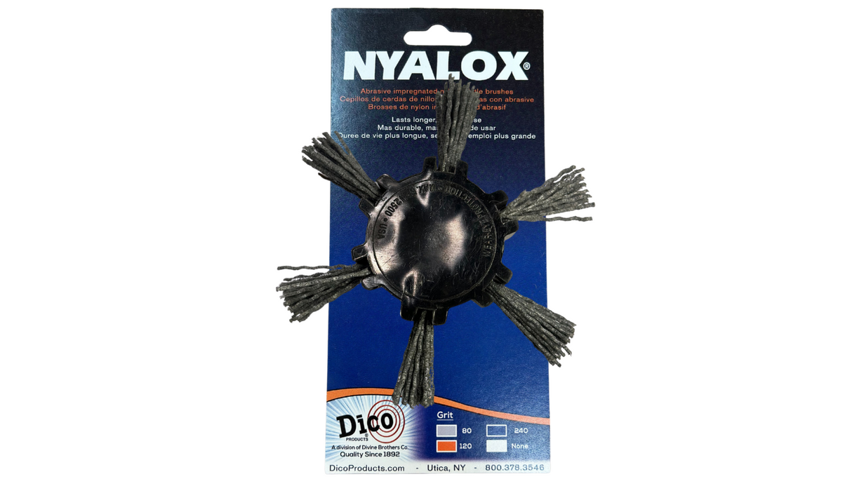 4" Nyalox Flap Brushes (Mandrel Mounted)