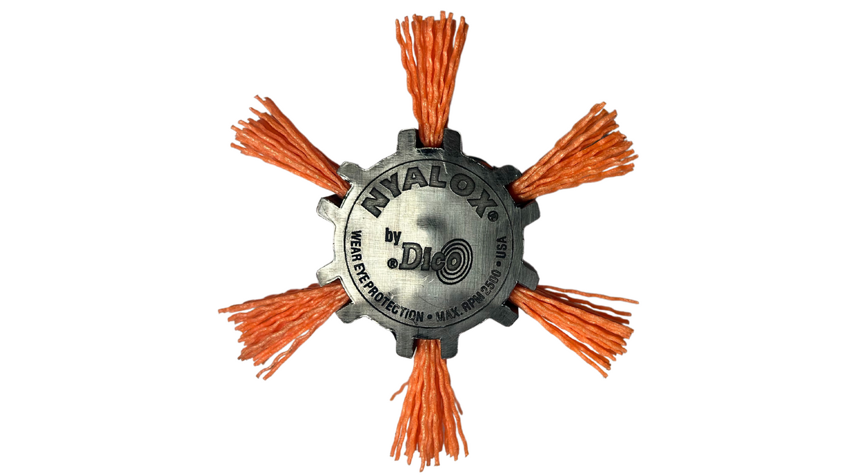 4" Nyalox Flap Brushes (Mandrel Mounted)