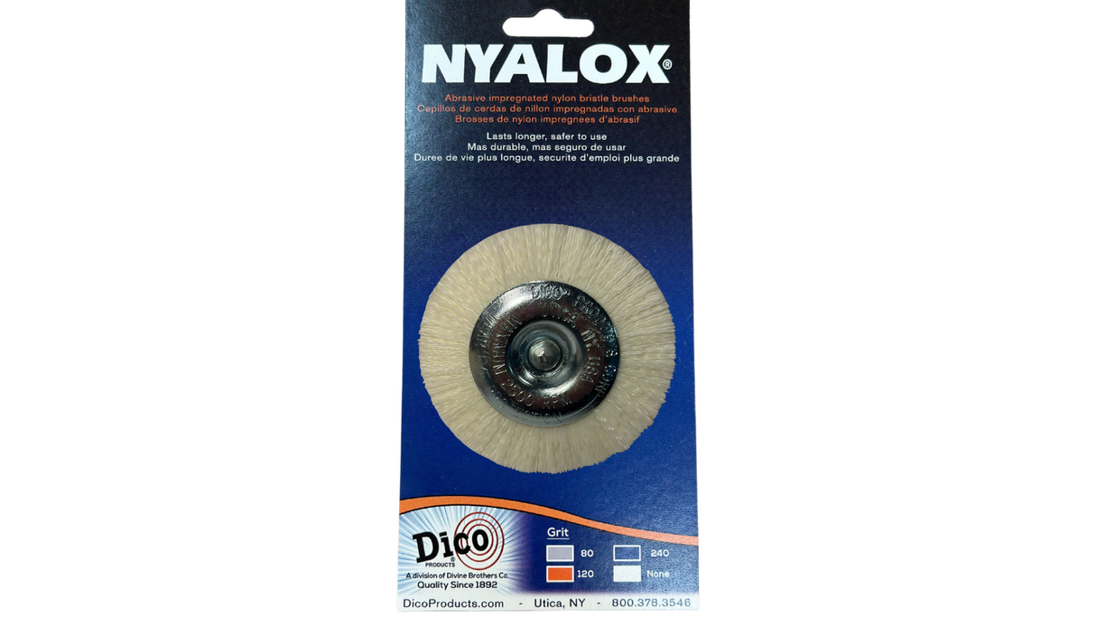 3" & 4" Nyalox Wheel Brushes (Mandrel Mounted)