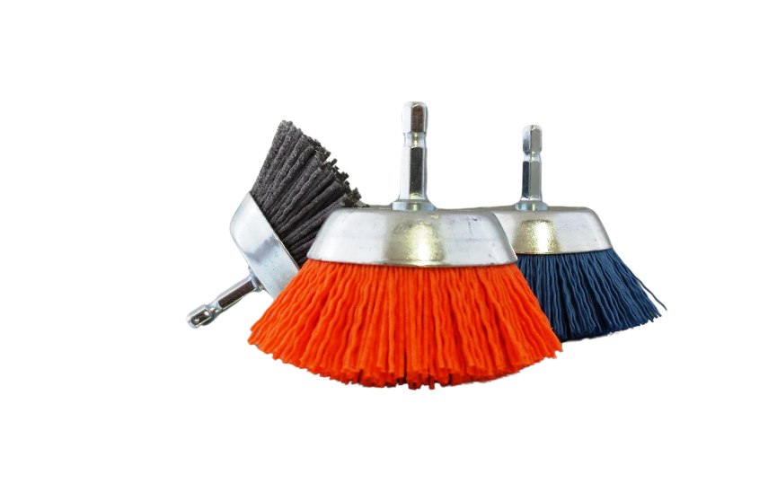 2 1/2" Nyalox Cup Brushes (Mandrel Mounted)