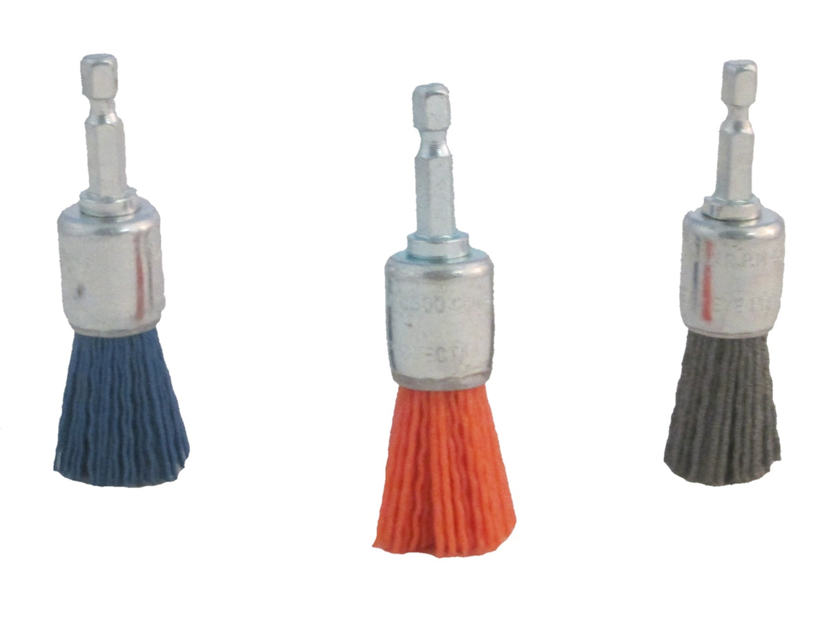 3/4" Nyalox End Brushes (Mandrel Mounted)