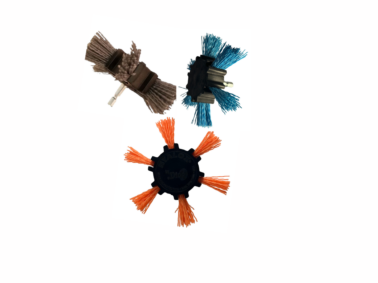 4" Nyalox Flap Brushes (Mandrel Mounted)
