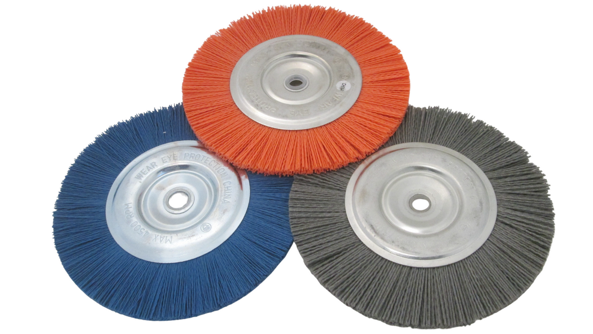 6" & 8" Nyalox Bench Grinder Wheel Brushes