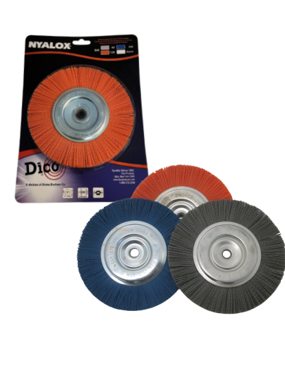 6" & 8" Nyalox Bench Grinder Wheel Brushes
