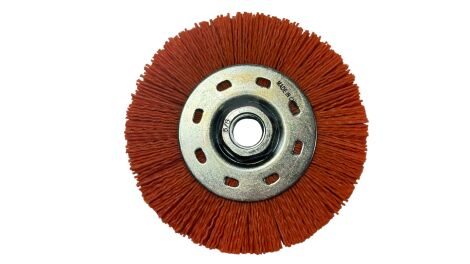 4.5" 5/8-11 Orange Wheel Brush Medium