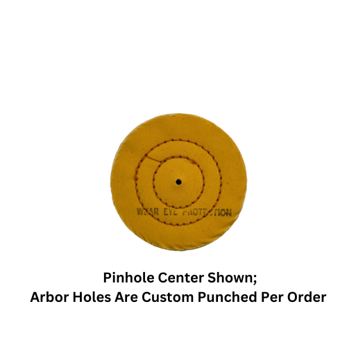 Yellow Cushion Sewn - Medium/Firm Buffing Wheels