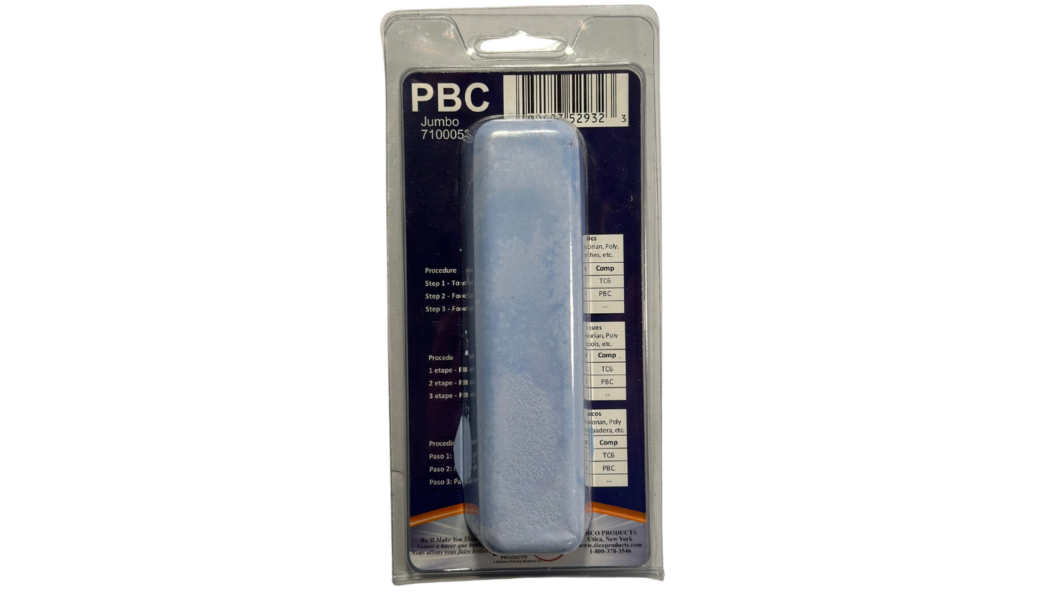 Blue Plastic/Acrylic (PBC) Buffing Compound