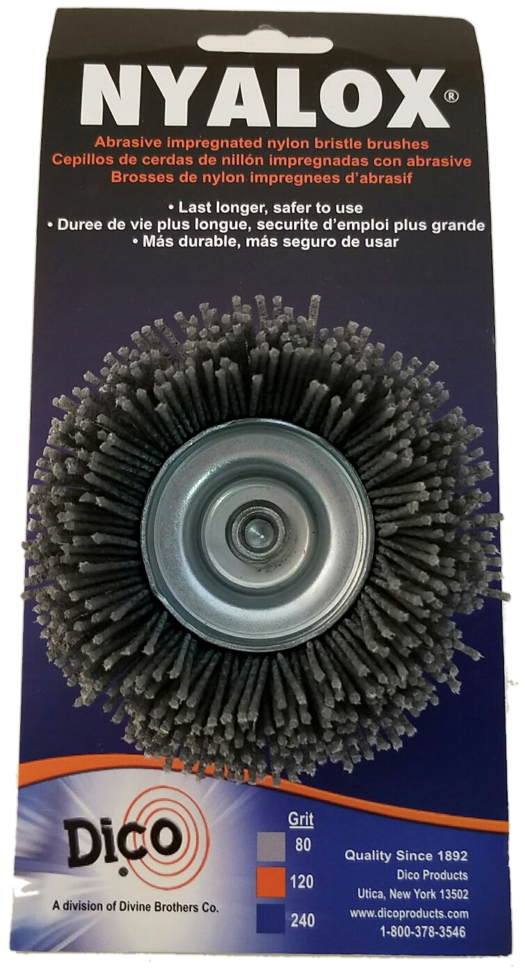 2 1/2" Nyalox Cup Brushes (Mandrel Mounted)