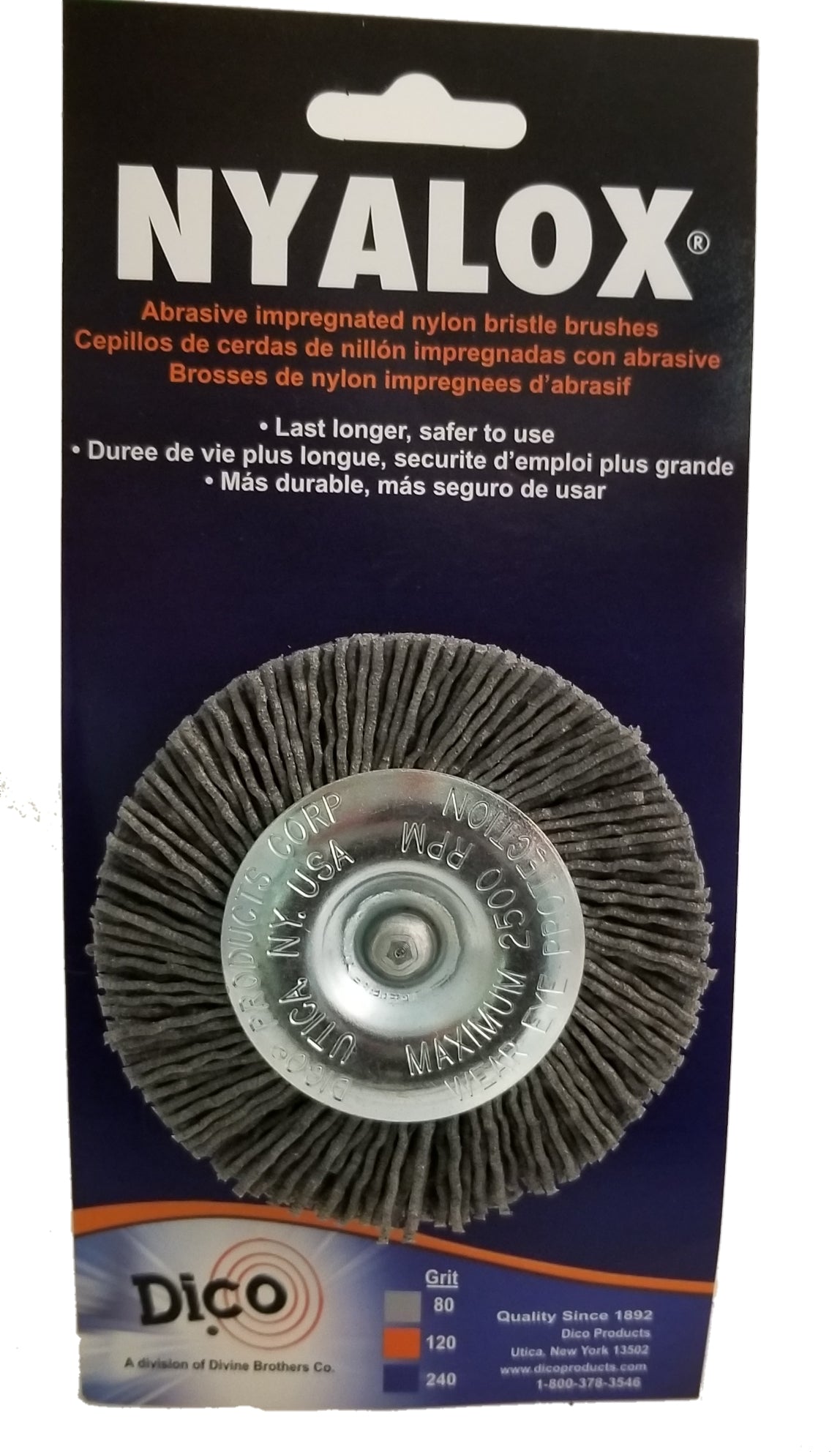 3" & 4" Nyalox Wheel Brushes (Mandrel Mounted)