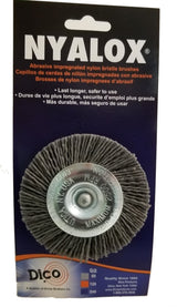 3" & 4" Nyalox Wheel Brushes (Mandrel Mounted)