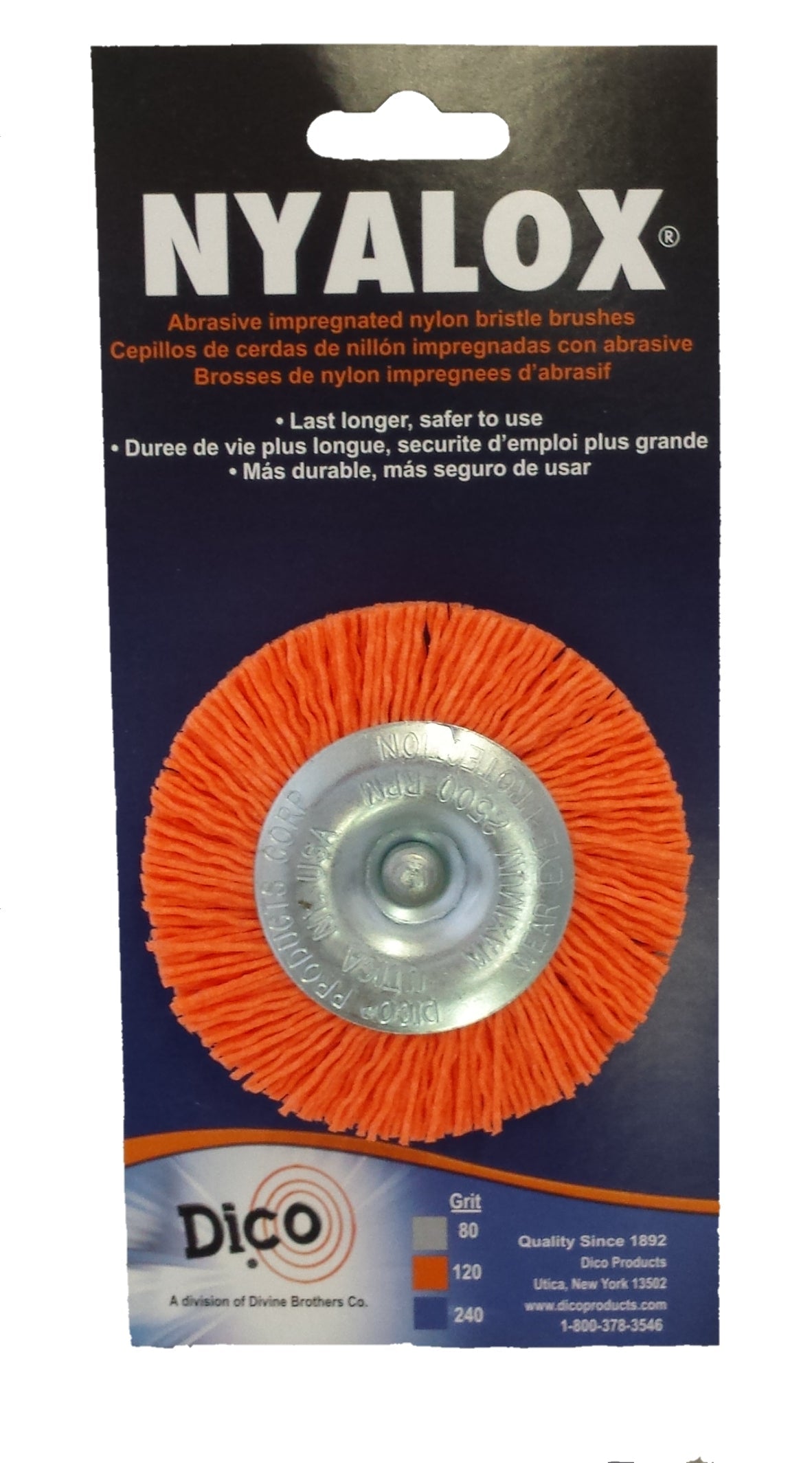 3" & 4" Nyalox Wheel Brushes (Mandrel Mounted)