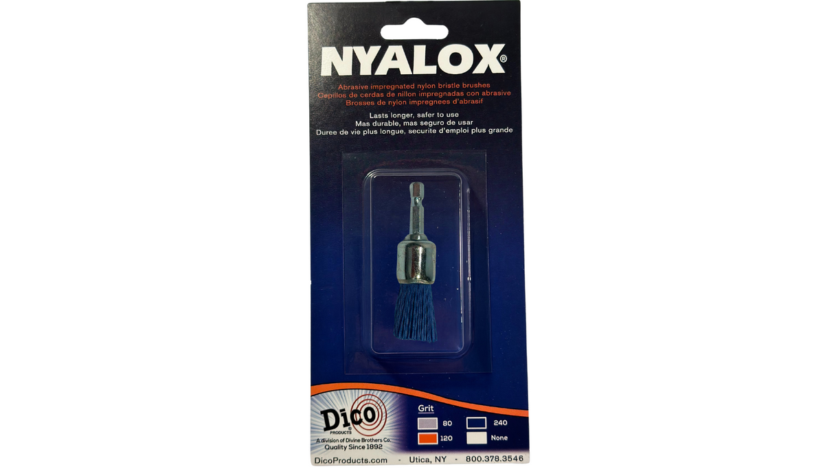 3/4" Nyalox End Brushes (Mandrel Mounted)
