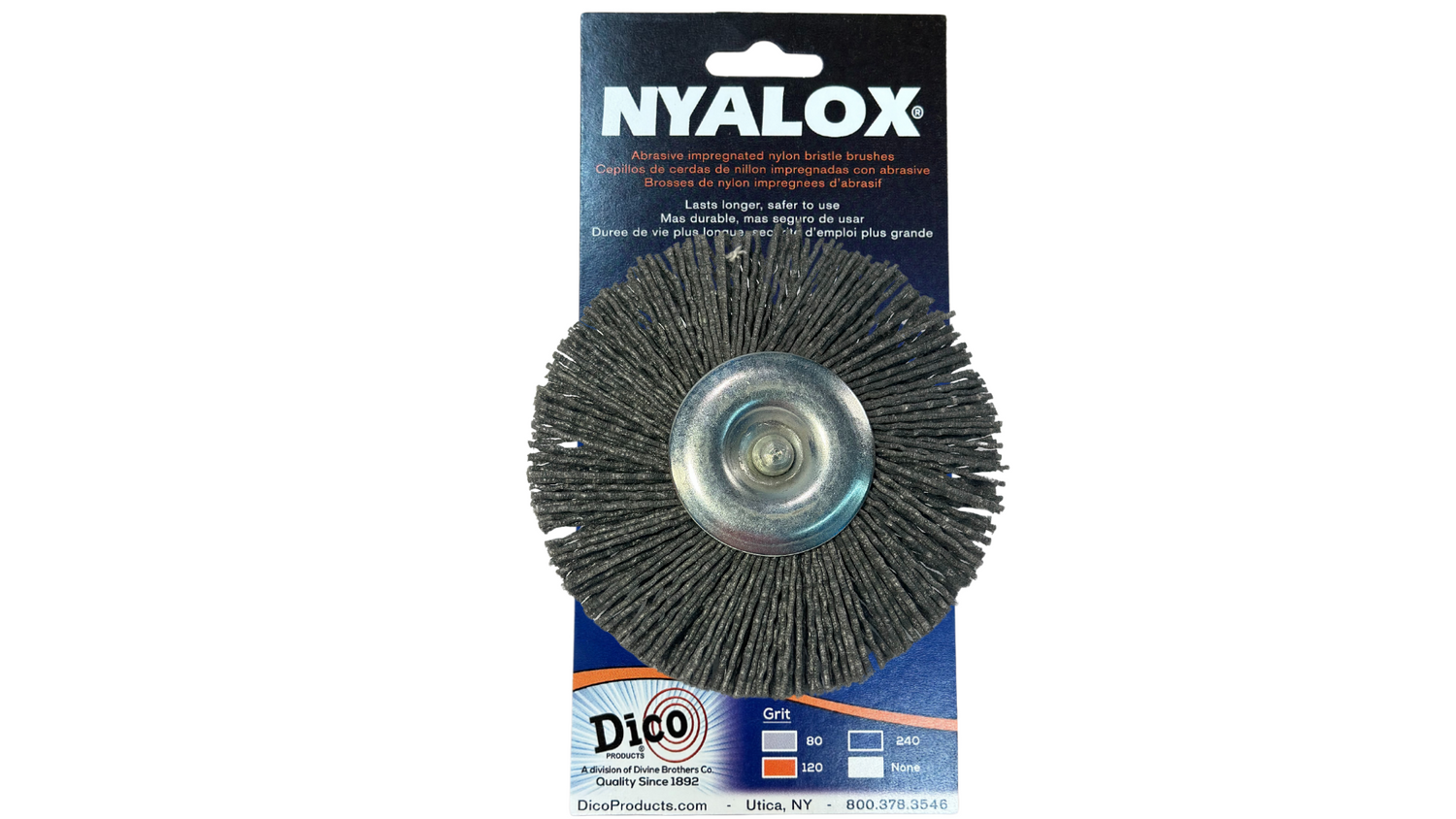 3" & 4" Nyalox Wheel Brushes (Mandrel Mounted)