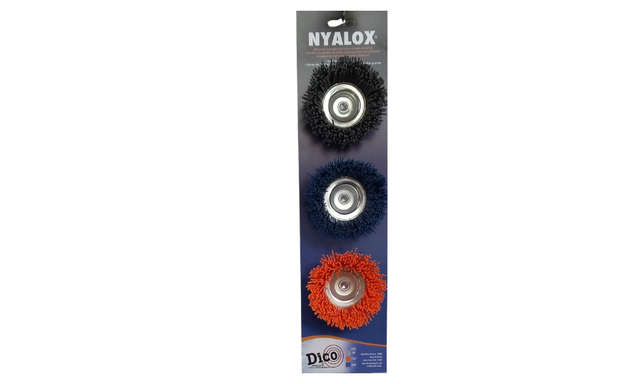 2 1/2" Nyalox Cup Brushes (Mandrel Mounted)