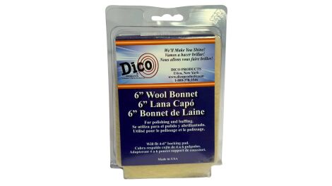 5"-6" 100% Wool Tie-on Bonnet 1 1/2" Pile, retail packaged 